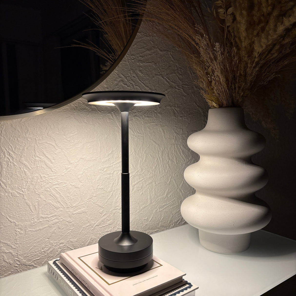 Design LED Trådløs Bordlampe, Genopladelig - Flere Varianter