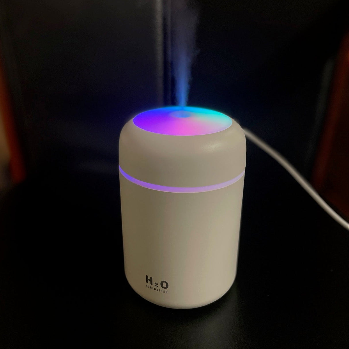 H2O - Luftfugter/Humidifier m. LED Lys - 2 Varianter