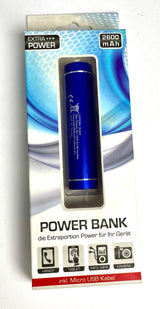 Powerbank -  Kompakt - 2600mAh