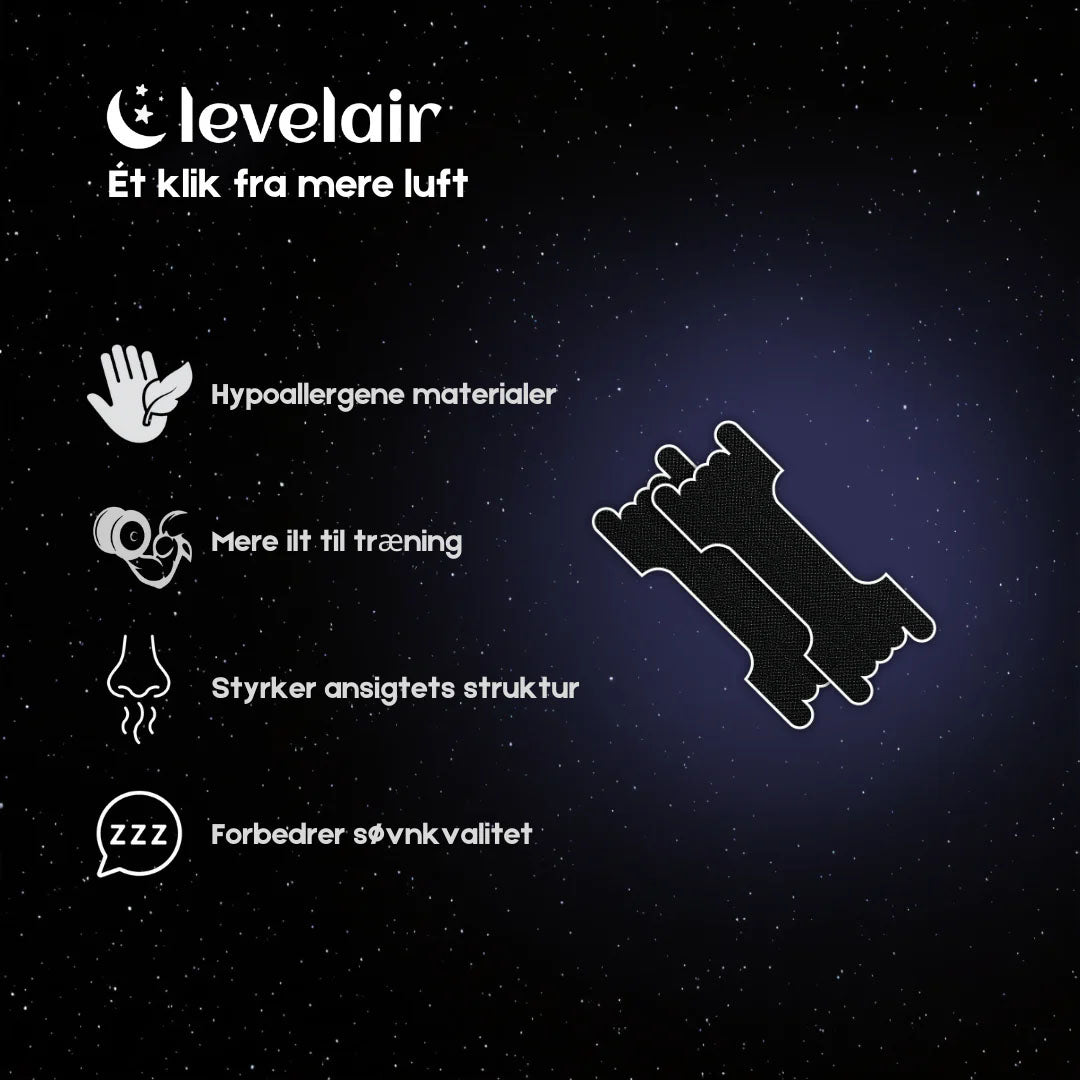 Levelair - Naesestrips - Sort - Billede 1