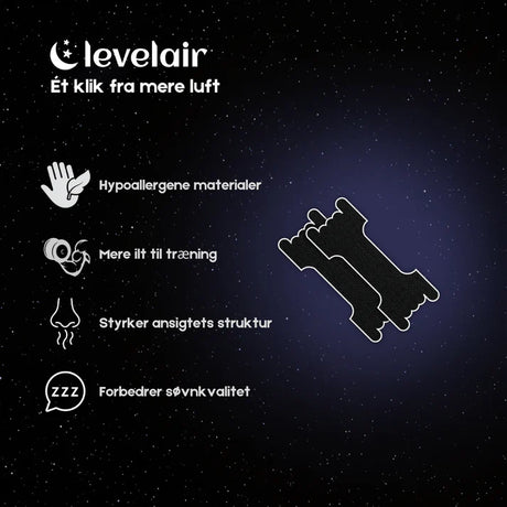 Levelair Næsetrips normal - Sort