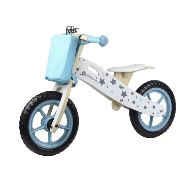 Kinderline - Løbecykel til Børn i Træ - Light Blue