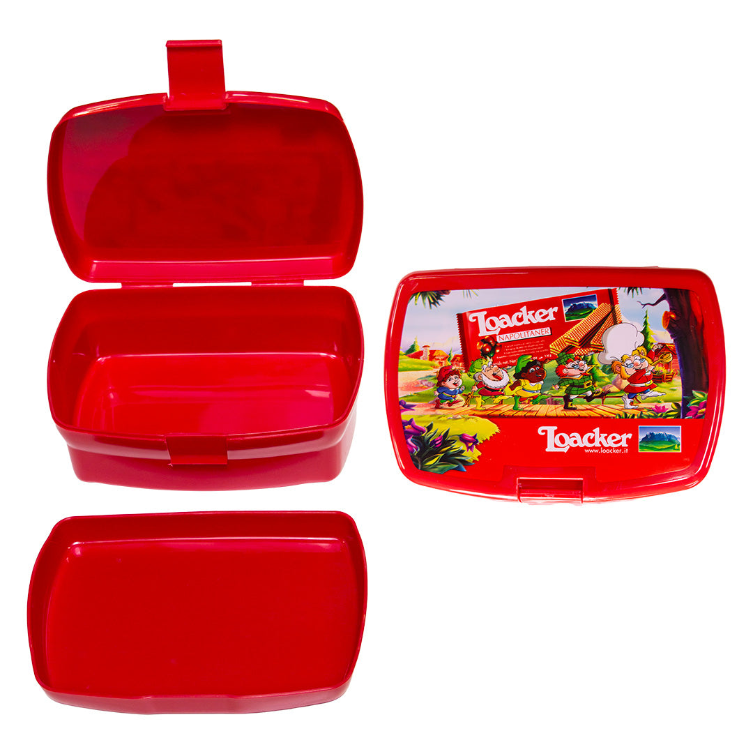 Madkasse Med Bakke - Rød - Billede 5