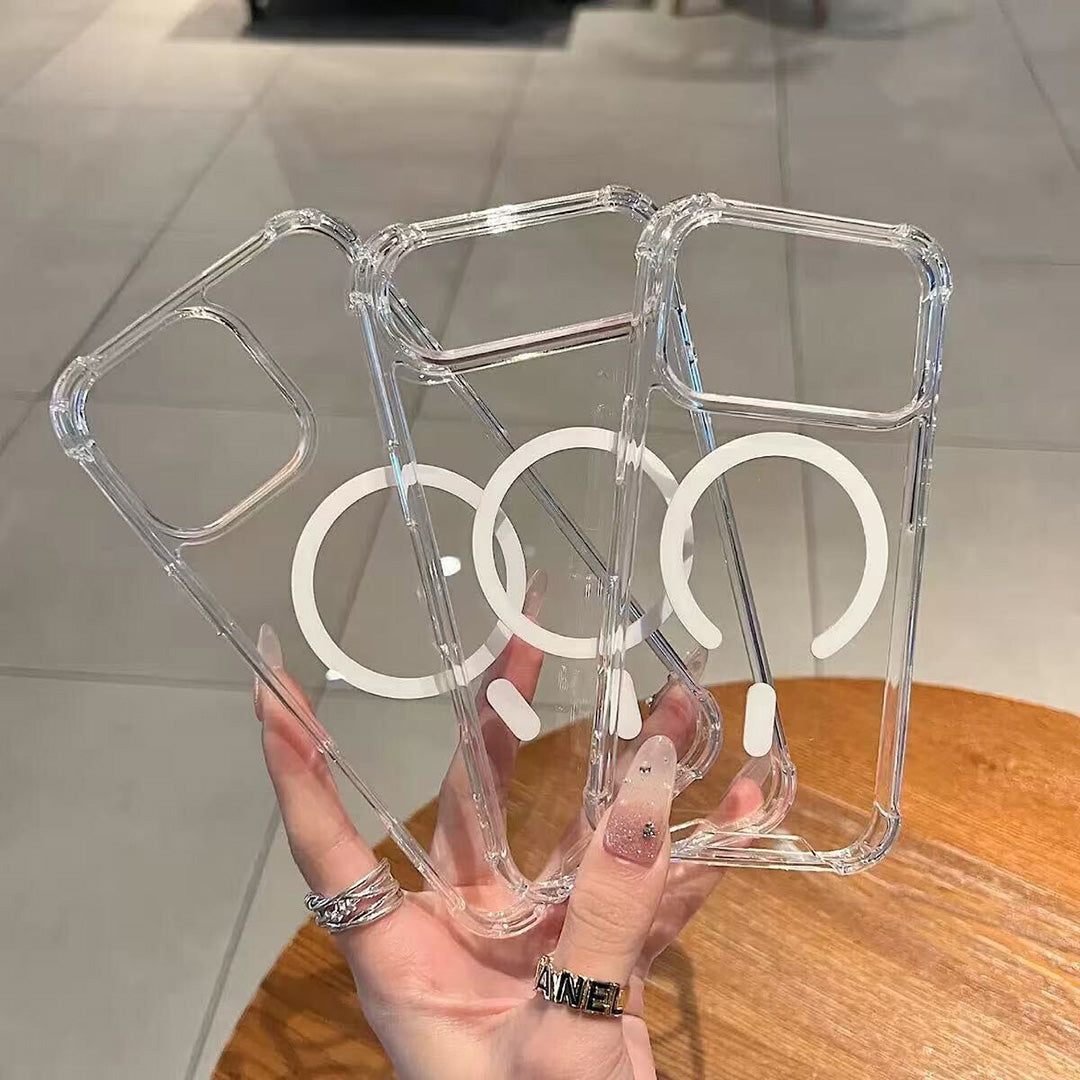 Magsafe Cover + Premium Beskyttelsesglas Til iPhone 15, 16 & 17 Serien