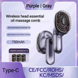 Massagebørste med Lysterapi, Oliebeholder & Vibration