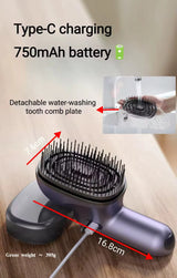 Massagebørste med Lysterapi, Oliebeholder & Vibration