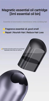 Massagebørste med Lysterapi, Oliebeholder & Vibration