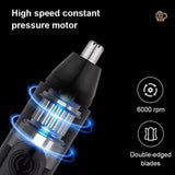 Precision Trimmer – Genopladelig Næse & Ørehårs Trimmer - Vandtæt og Præcis