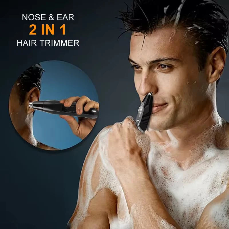 Precision Trimmer – Genopladelig Næse & Ørehårs Trimmer - Vandtæt og Præcis