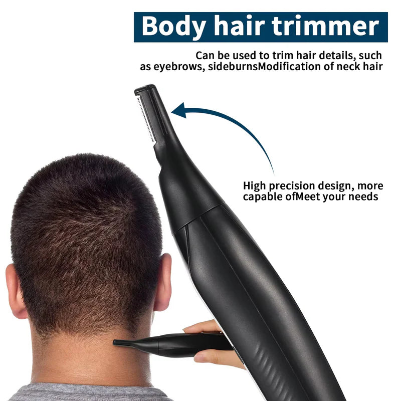 Precision Trimmer – Genopladelig Næse & Ørehårs Trimmer - Vandtæt og Præcis