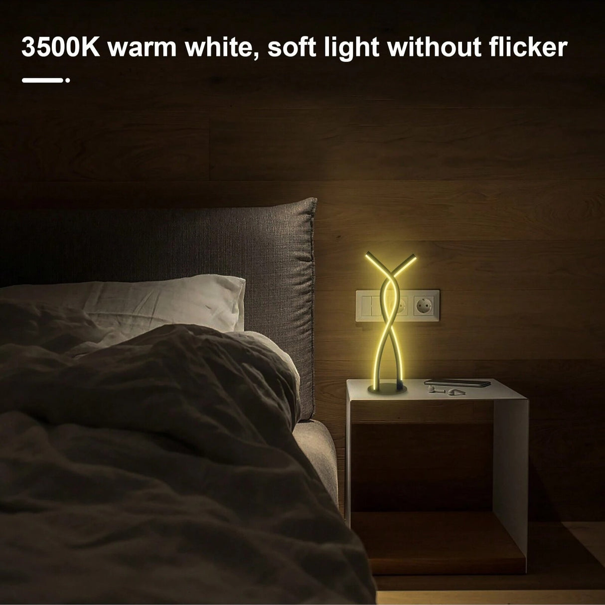 Ambient Bordlampe - RGBW Lampe m. Lydkontrolleret Lys