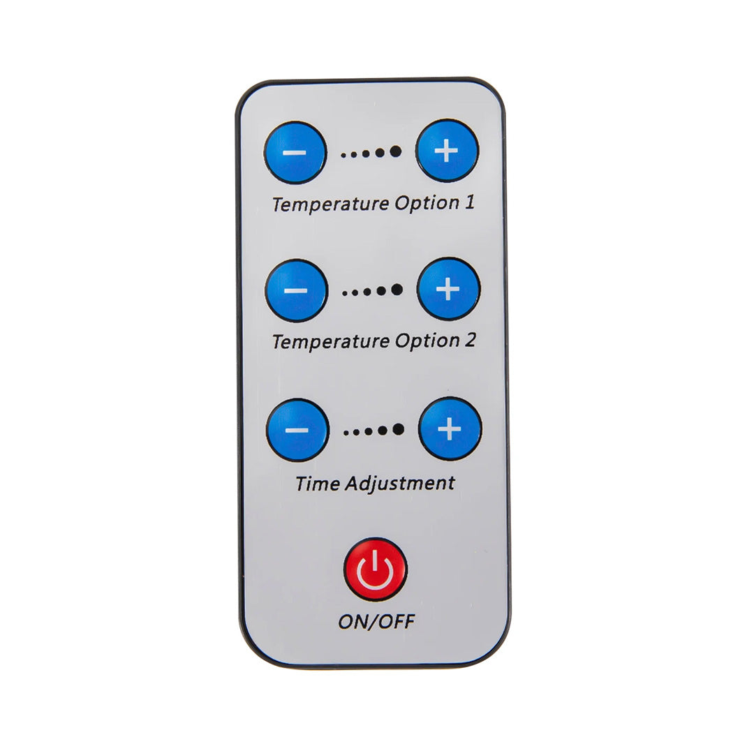 Dobbelt lag Infrarødt Saunatæppe - Grå 180x80cm 2-zoner