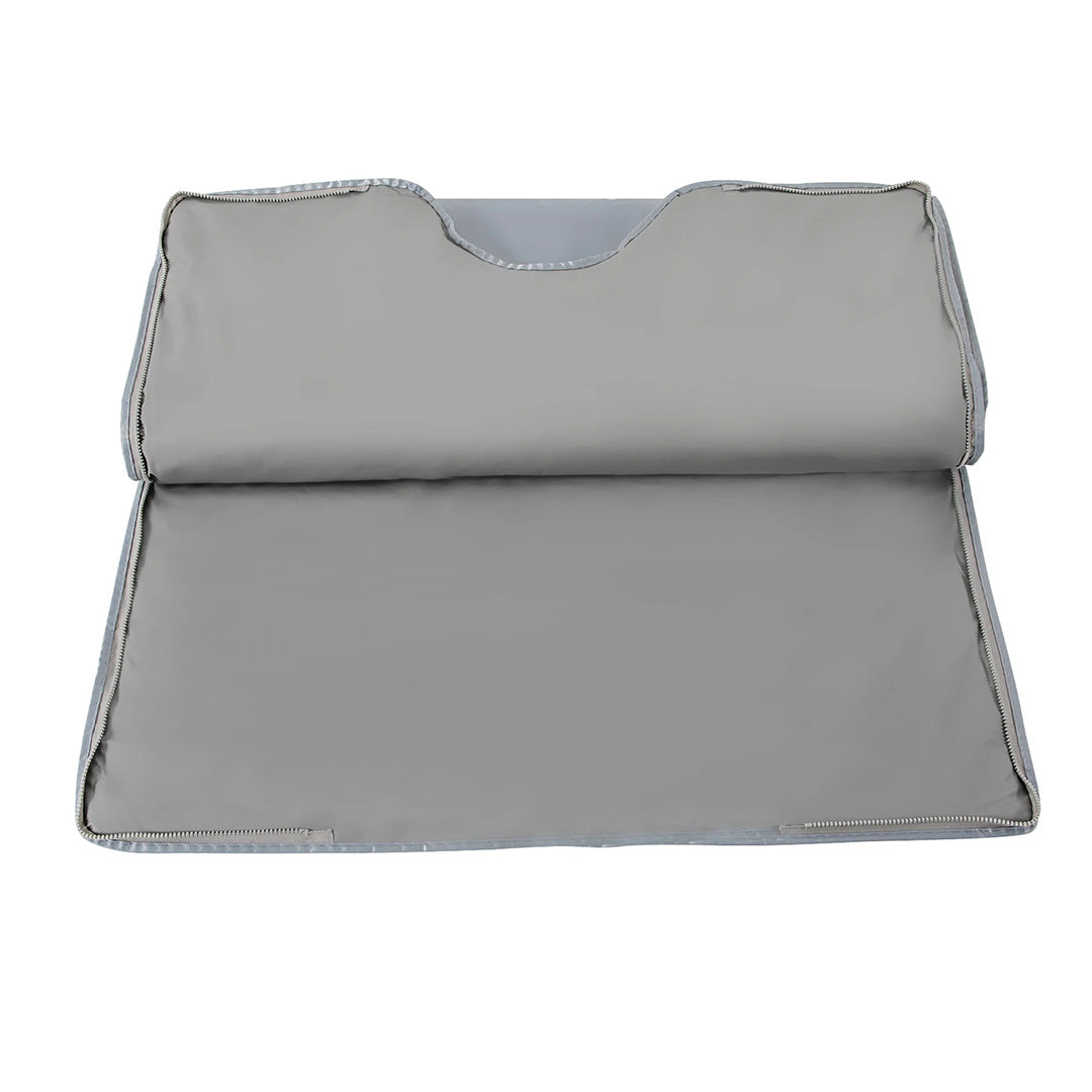 Dobbelt lag Infrarødt Saunatæppe - Grå 180x80cm 2-zoner