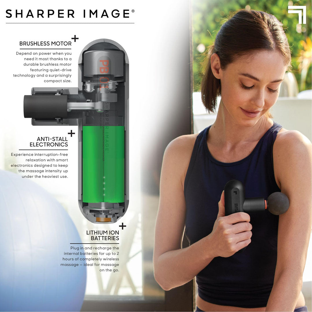 Sharper Image PowerBoost Move - Bærbar Massagepistol til Restitution - billede 8