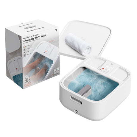 Sharper Image - Opvarmet Fodbad Med Massageruller Og LCD-Display - Billede 1