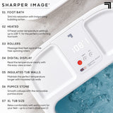 Sharper Image - Opvarmet Fodbad Med Massageruller Og LCD-Display - Billede 3