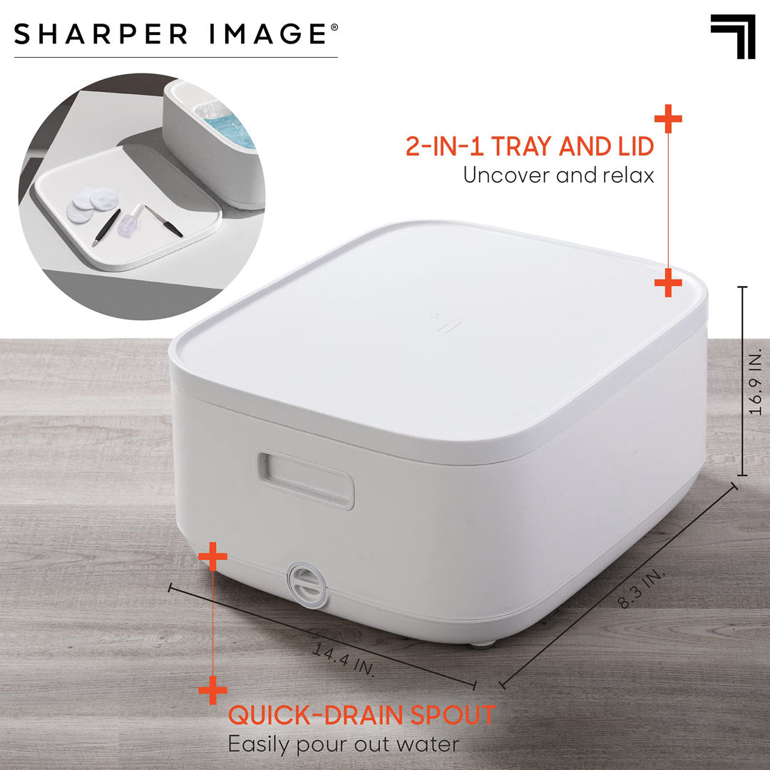Sharper Image - Opvarmet Fodbad Med Massageruller Og LCD-Display - Billede 8