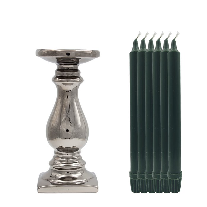 Grandhouse & Shearer - Lysestage med 6 stk stearinlys