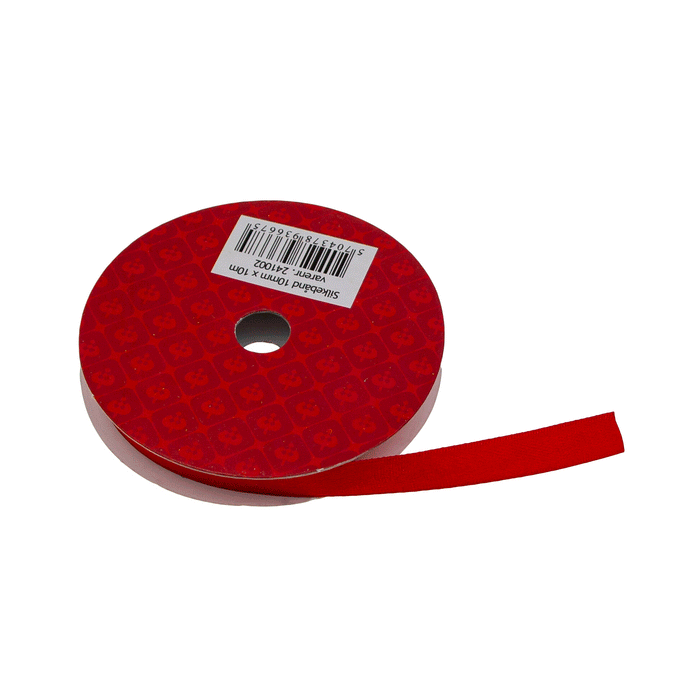 Silkebånd - Dekorationsbånd Rød - 2 Varianter