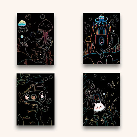 Skrabekort Med Havtema