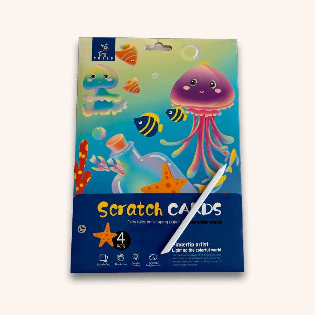 Skrabekort Med Havtema