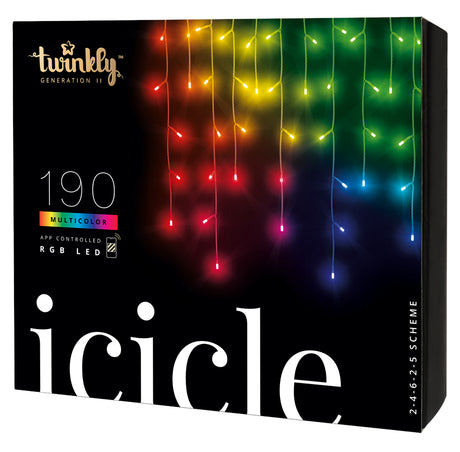 Twinkly Icicle –  Lysekæde på 5 meter & 190 LED-lysdioder