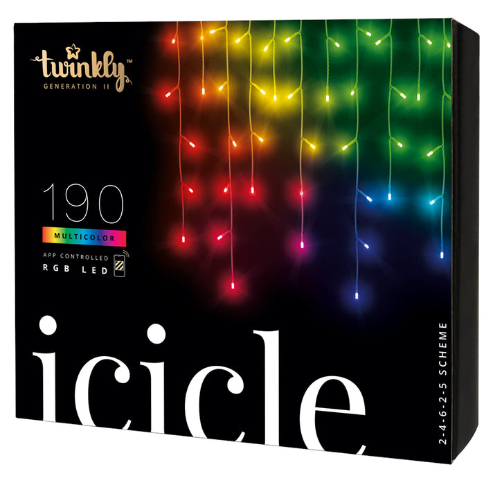 Twinkly Icicle –  Lysekæde på 5 meter & 190 LED-lysdioder