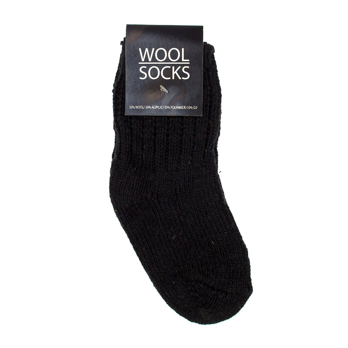 Wool Socks - Uldsokker - Sort Str. 28-35