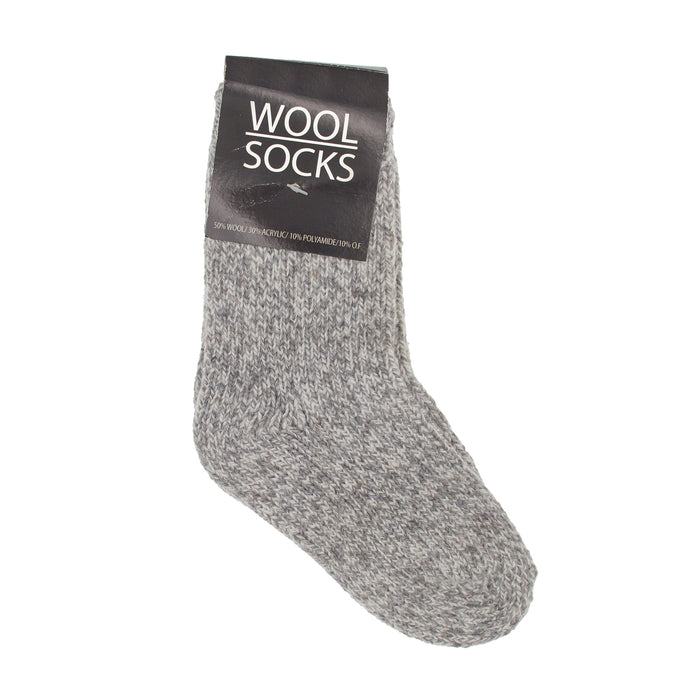 Wool Socks - Uldsokker - Grå/Hvid Str. 28-35
