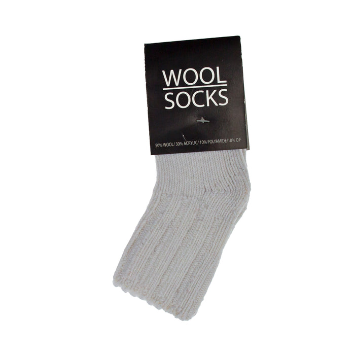Wool Socks - Uldsokker - Hvid Str. 23-27