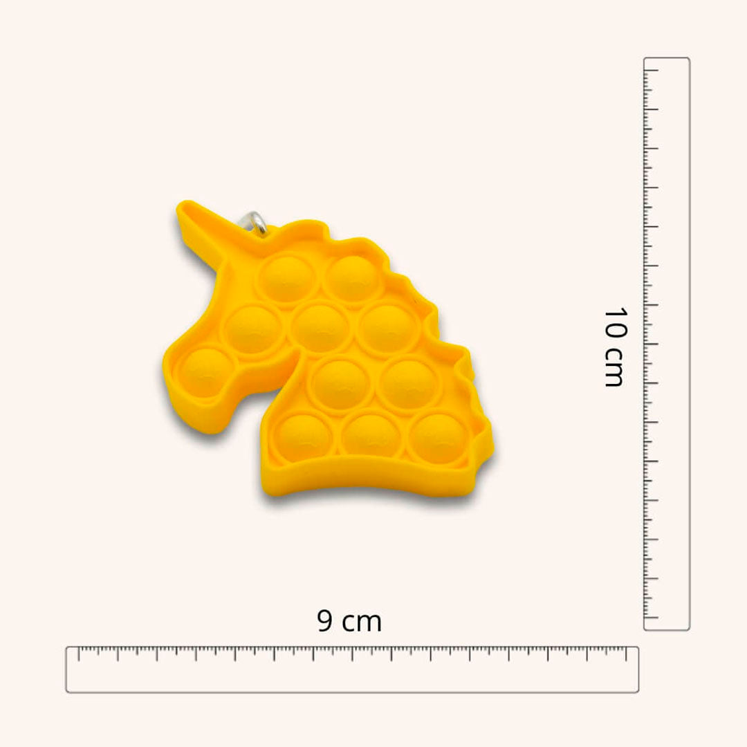 Unicorn Pop It Fidget - Nøglering