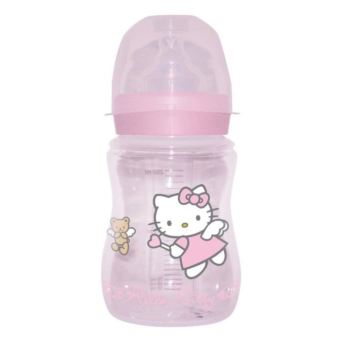 Hello Kitty Sutteflaske 240 ml - Lyserød