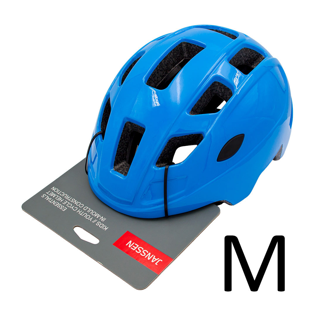 Janssen - Børne Cykelhjelm Gloss Blue - Billede 1