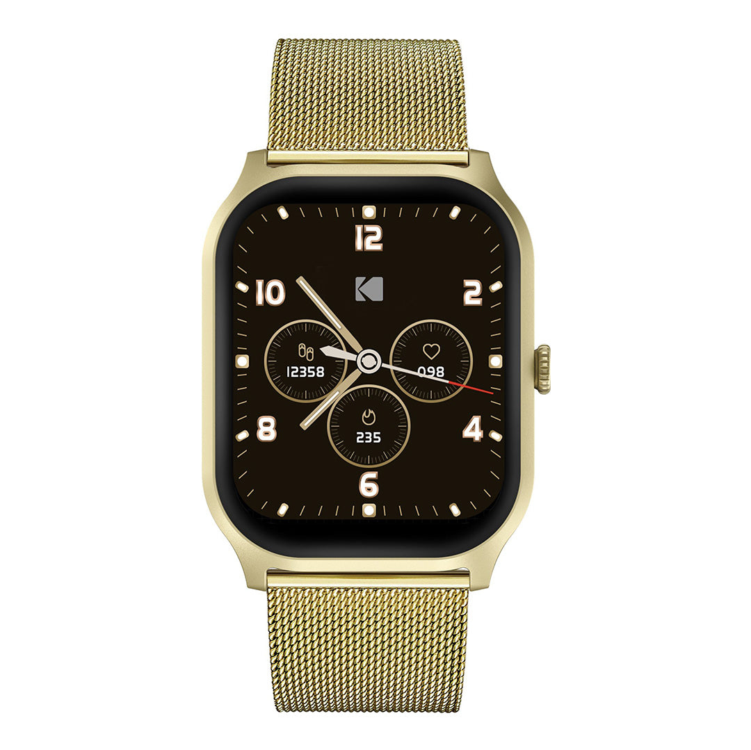 Kodak - SW-7224 - Smartwatch Med 2 Udskiftelige Remme - Guld - billede 2