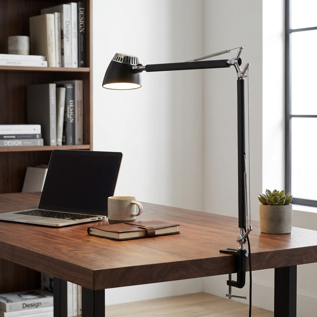 Matting - Valencia LED-skrivebordslampe Med Bordtvinge - billede 1