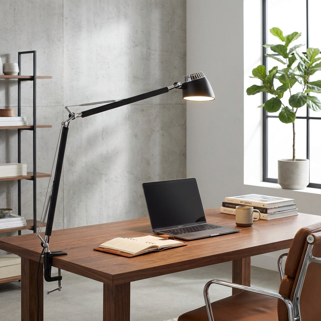 Matting - Valencia LED-skrivebordslampe Med Bordtvinge - billede 2