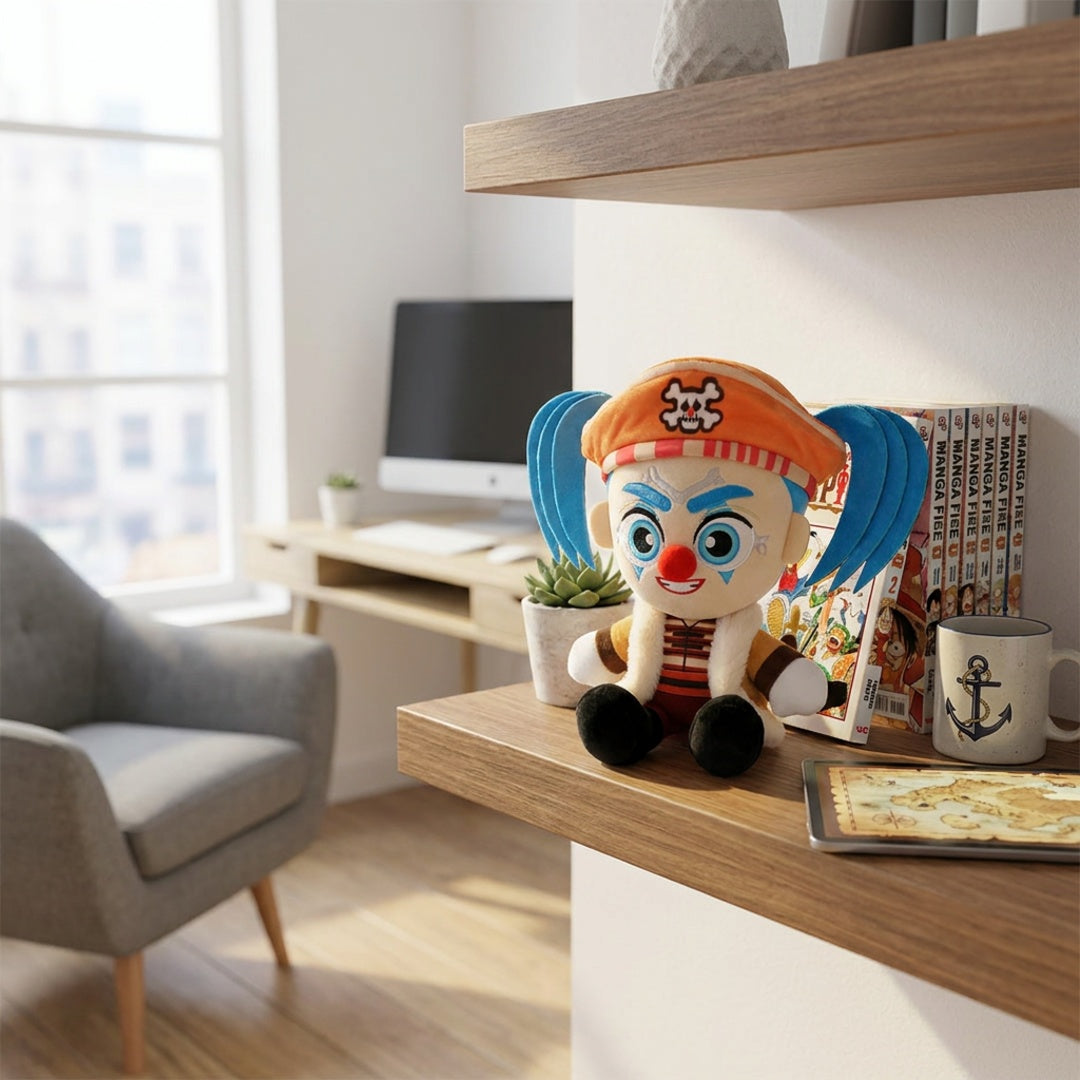 One Piece - Plush Bamse 20 cm - (Netflix, Collectible) - Billede 5 - Buggy