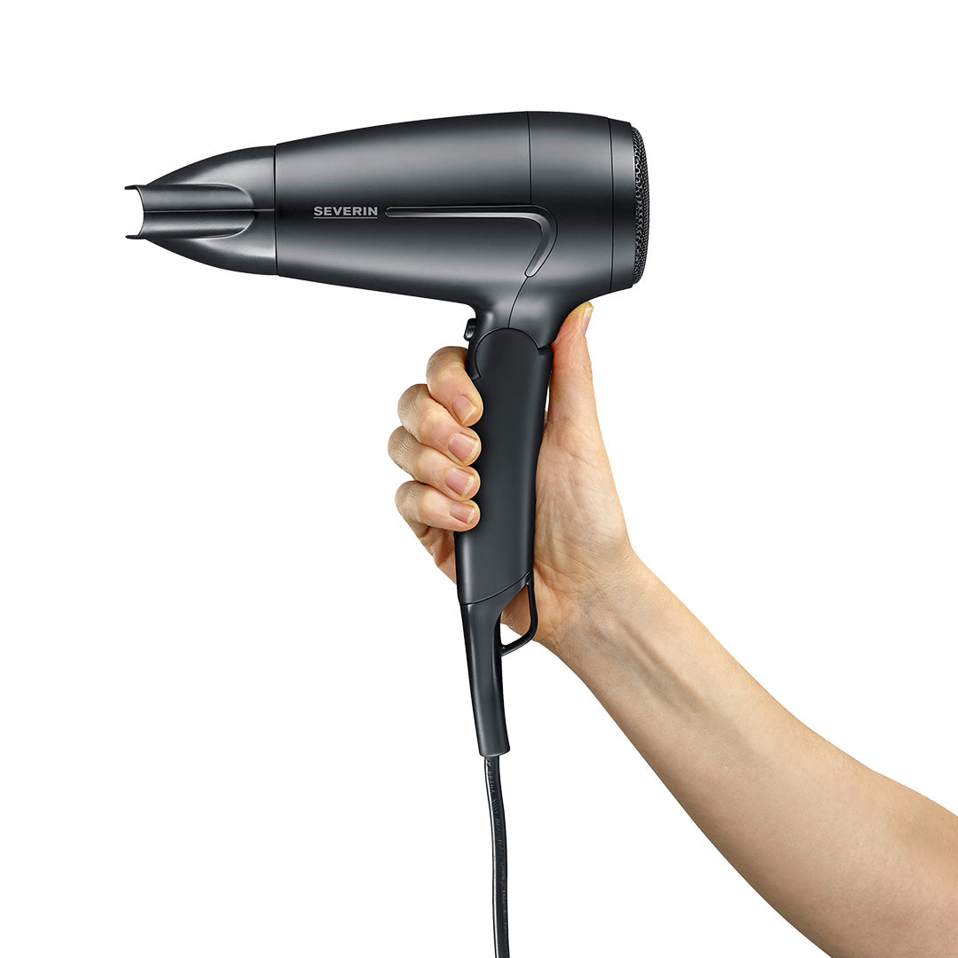Severin - Kompakt Rejsehårtørrer med Foldbart Design - 1600W - billede 5