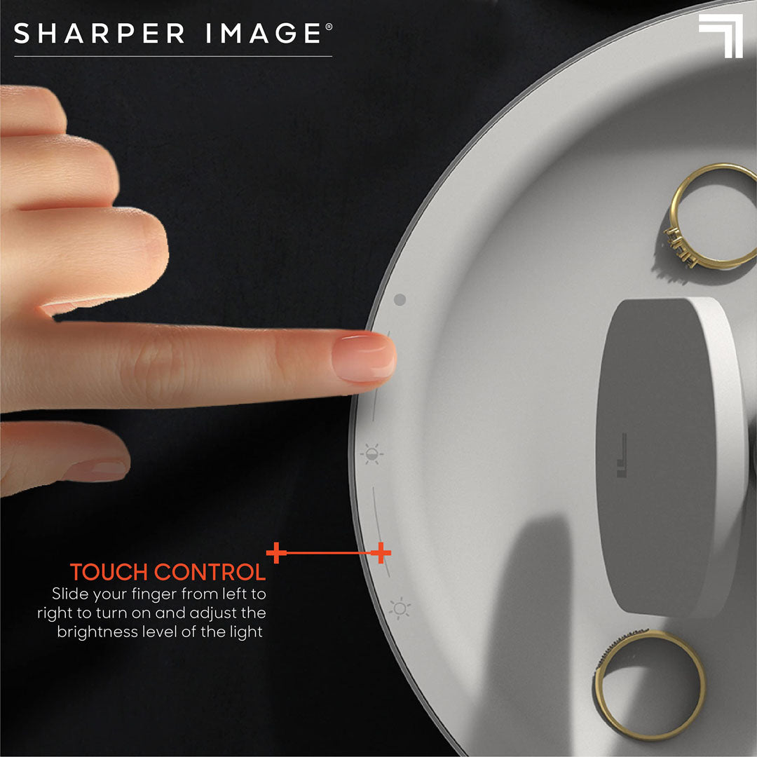 Sharper Image - Makeup Spejl med LED-lys og Trådløs Oplader - billede 10