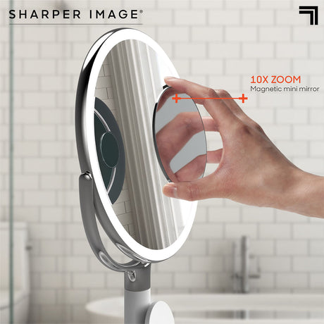 Sharper Image - Makeup Spejl med LED-lys og Trådløs Oplader - billede 2