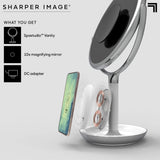 Sharper Image - Makeup Spejl med LED-lys og Trådløs Oplader - billede 8