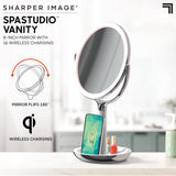 Sharper Image - Makeup Spejl med LED-lys og Trådløs Oplader - billede 9