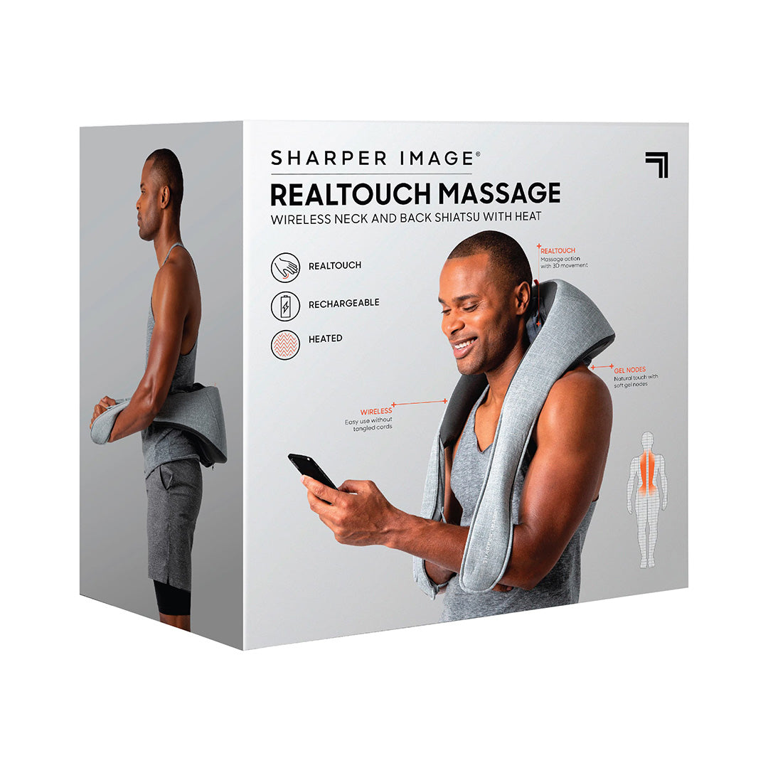 Sharper Image - Realtouch Shiatsu Med Varme Til Nakke- Og Rygmassageapparat - billede 10