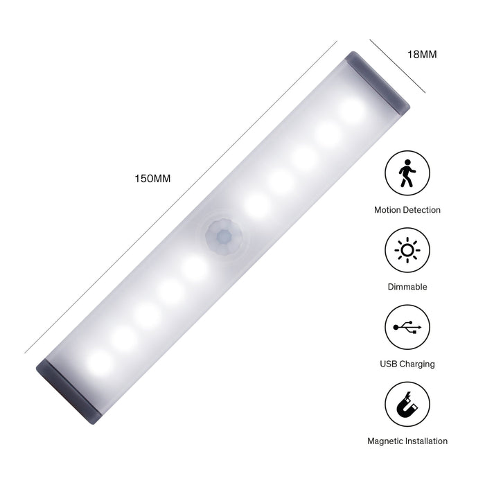 Sinji - Genopladelig LED Sensor lys - 150mm Konkurspriser ny 
