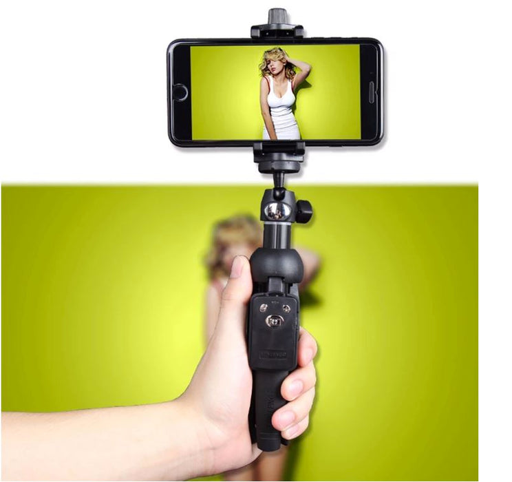 Tripod Selfie Stick Stativ - 2-i-1 med Fjernudløser Konkurspriser ny 